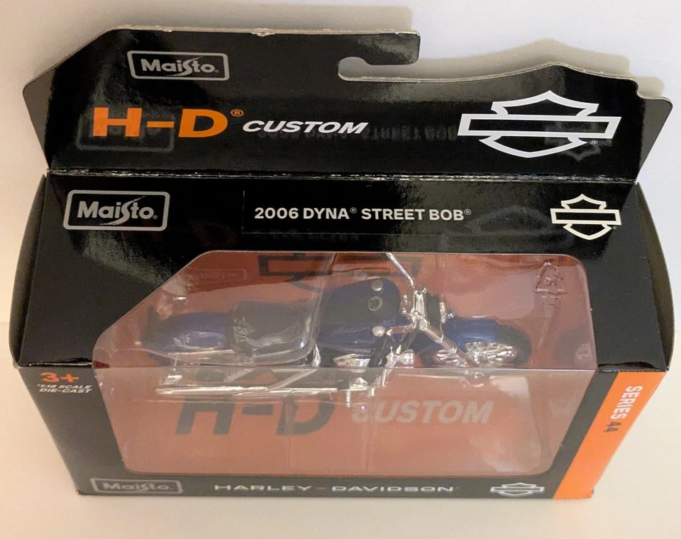 Maisto Harley Davidson 2006 Dyna Street Bob серия 44 1:18 литая - Изображение 4 из 4