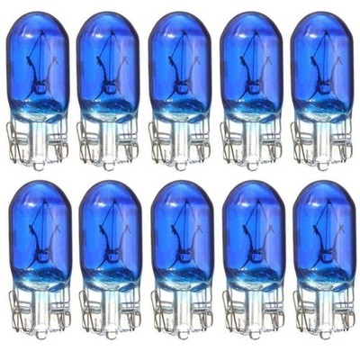 10x Xenon Look Halogen Birne W5W 12V T10 Long Standlicht  Hecklicht Blaues