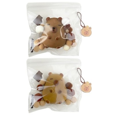 Flexible Capybara Squeeze Keychain Unique Bag Accessory For Relaxation And Fun