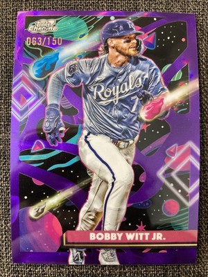 2025 Topps Cosmic Chrome Bobby Witt Jr. Purple Nebula Refractor /150 Royals #25 