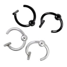  4 Pcs Nose Jewellery for Women Steel Piercings Fake Light Weight Jewelry