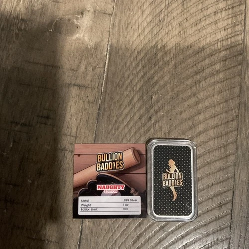 Bullion Baddies 1 oz silver bar "Homerun Hailey" Naughty Edition W/COA