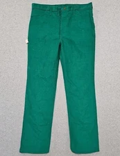 Wrangler Corduroy Pants Vtg Deadstock 1W500 Men's 38 Long Green 70s 38x33.5
