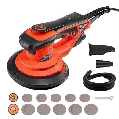 VEVOR 5 & 6-Inch Random Orbital Sander 400W Brushless 4000-10000RPM 7 Speeds