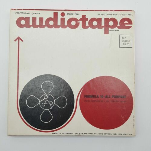 Vintage Reel-to-reel Audiotape Formula 10-All Purpose Magnetic Recording Tape