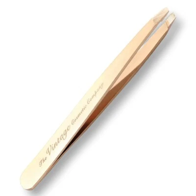 VINTAGE COSMETIC COMPANY BNIB The Vintage Cosmetics Company Rose Gold Slanted Tweezers