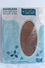 1 Pair Vtg Carol Brent 100% Nylon Medium 9 1/2 Thigh High Beige Stockings  (B)