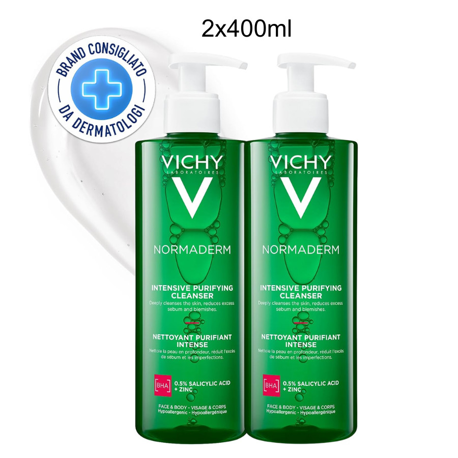 Vichy Normaderm Intense Purifying Gel 2x400ml
