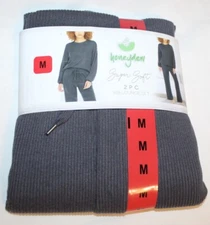 New ladies HONEYDEW 2 pc rib lounge set - pajamas - Size medium