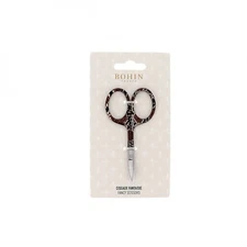 BOHIN Safari Collection Savage Snake 3-1/2 Inch Fancy Embroidery Scissors