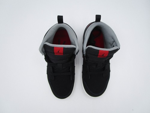 Air Jordan 1 Mid TD Toddler 10C Black/Particle Gray Sneakers Shoes 640735-060 - Picture 8 of 10