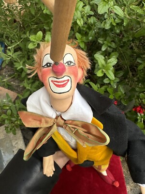 20 French Automaton Smiling Clown with Guitar by Roullet et Decamps