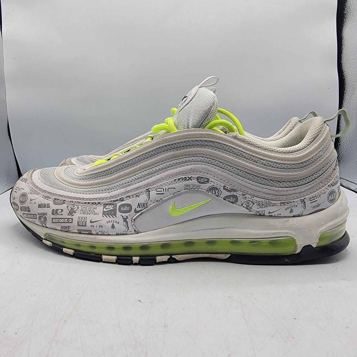 Nike Air Max 97 Mens 11.5 White Reflective All Over Logo