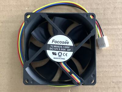 1pc Focosee TCM8025-12RF 12V 0.55A AP 8025 4-wire PWM Gale CPU Cooling Fan