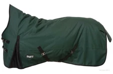 Winter Horse Turnout Blanket-High Neck-1200D-Hunter Green-Size 69"to84"-300 Gram