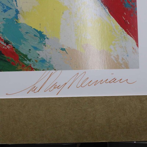 Mike Piazza/LeRoy Nieman Matted/Signed Artwork Print Autograph JSA ZJ16808 - Picture 3 of 7