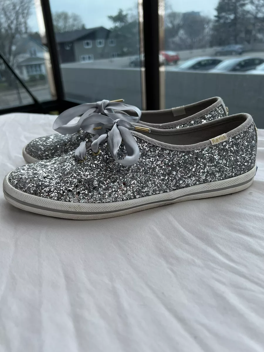 Kate Spade Keds Glitter Sneakers Gray Size 8.5 - $44 (48% Off Retail) -  From Karima