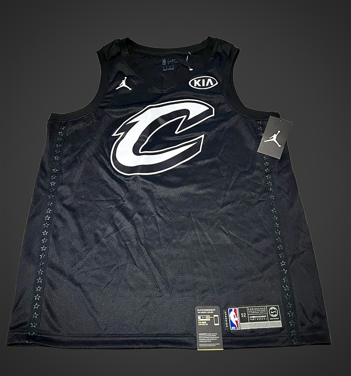 Nike LeBron James Cleveland Cavaliers Jordan Black 2018 All Star Game Sz XL  52