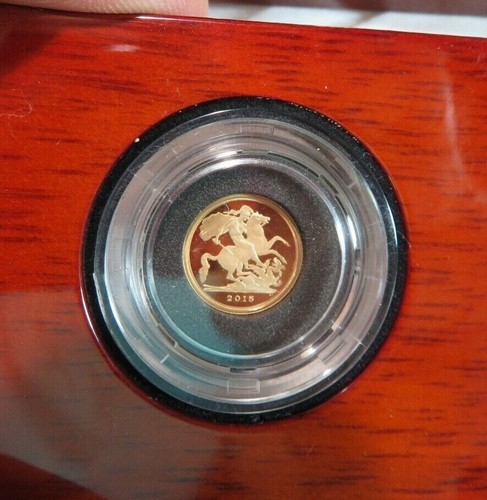 2015 The Royal Mint 1/4 Quarter Sovereign UK Proof #ed of 3,000 MIB Cap GOLD - Picture 3 of 5