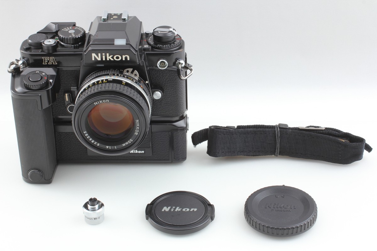 Near MINT] Nikon FA Black Ai-s 50mm f1.4 MD-15 MR-2 35mm