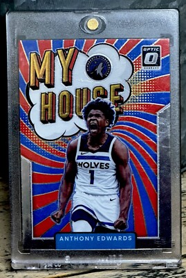 Anthony Edwards RARE PANINI INSERT SP INVESTMENT CARD PANINI MVP TIMBERWOLVES
