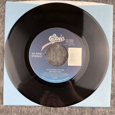 SADE Feel No Pain / Love Is Stronger Than Pride 45 Epic 34-74903