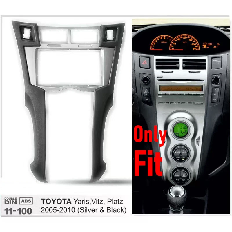 7" para Toyota Yaris Vitz Platz 2005-2010 Car Radio Fit Special Center Console Foto 3 de 4