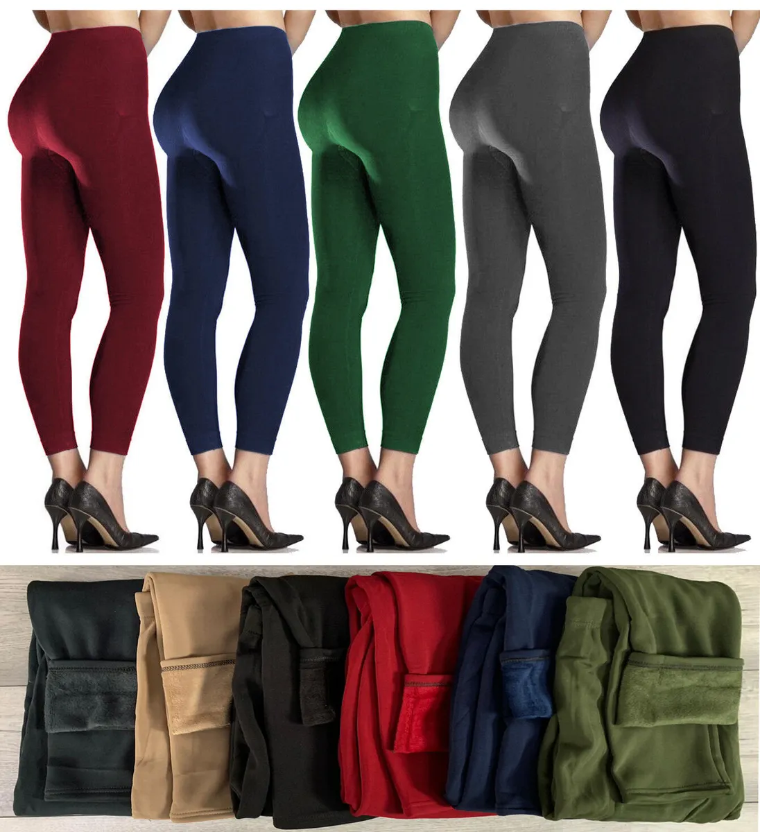 Fleece Leggings - Black - Ladies | H&M US-daiichi.edu.vn