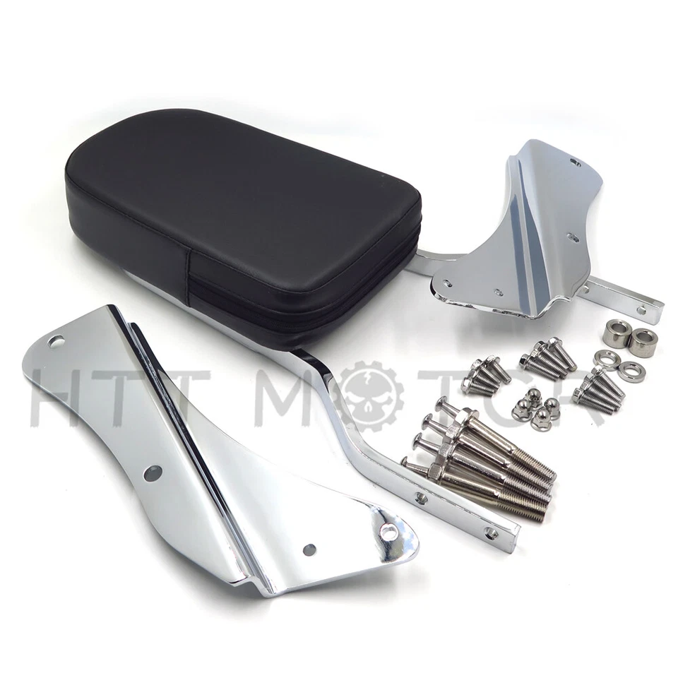 Respaldo de llama cromado barra Sissy para Honda Shadow Spirit 750/VT750 2001-2006 Foto 4 de 4