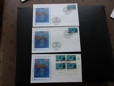 NATIONS-UNIES (vienne) - 3 enveloppes 1er jour 2/2//1990 (B5) 