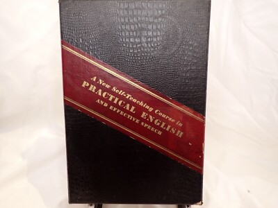 A New Self-Teaching Course In Practical English Effective Speech 1930's Complete
