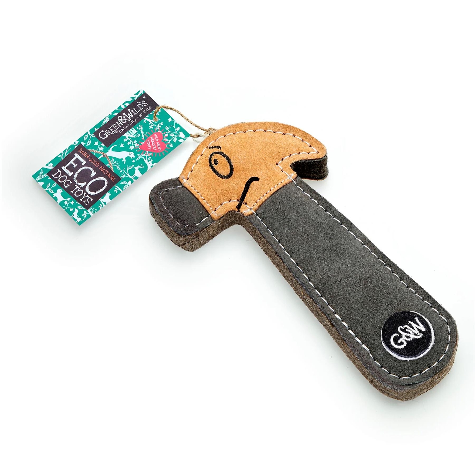 Green & Wilds Eco-Friendly Natural Dog Toy - Hugo The Hammer