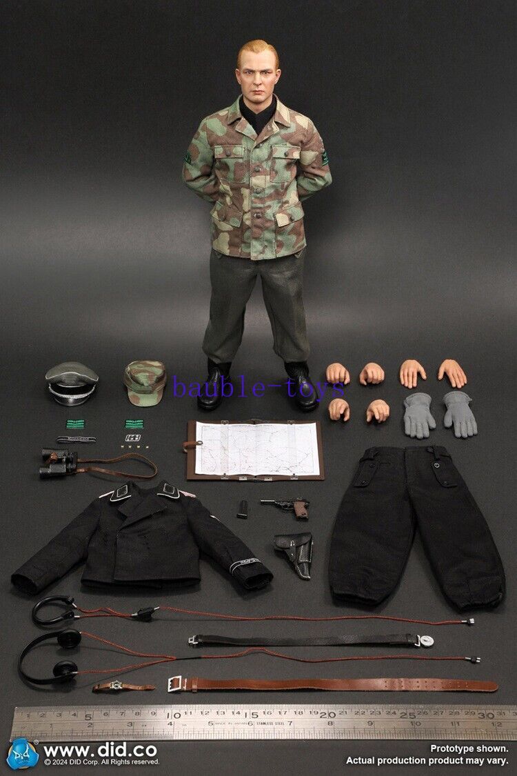 ミリタリー German Waffen-SS Panzer Commander 1/6 1/6 DID D80176 German Panzer Commander – Max Wunsche Action Figure