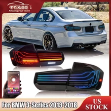 RGB LED Tail Lights For 2013-2018 BMW 3-Series F30 F35 F80 Sedan Rear Lamps Pair