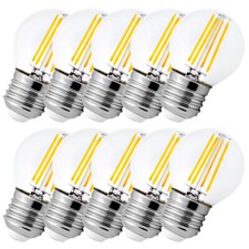 10 x LED Filament Leuchtmittel Set E27 G45 4W neutralweiss Birne Glühbirne Lampe