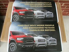 Mopar Vehicle Toppers 2 - 22 Ram Truck - Franchised Dealer Item - 21 X 13