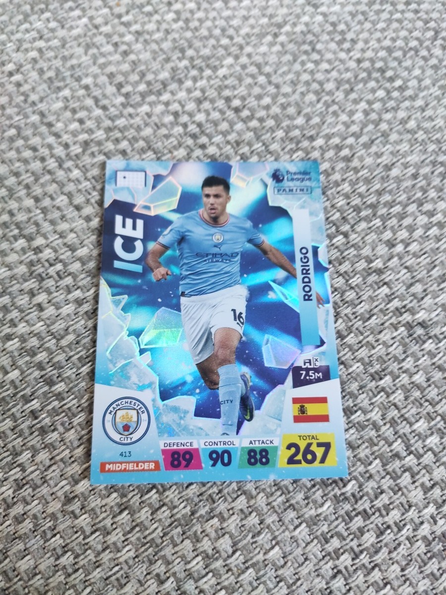 adrenalyn xl premier league 22/23 413 ice rodrigo football card