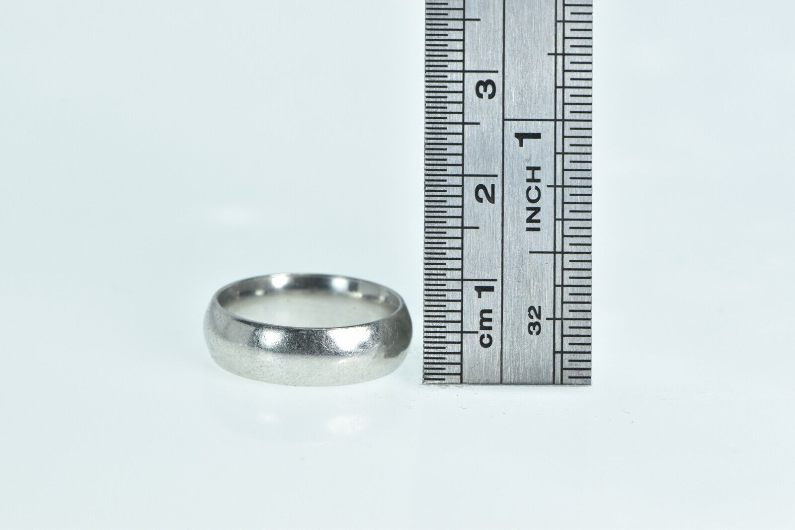 Platinum 5.9mm Vintage Simple Classic Wedding Ban… - image 4
