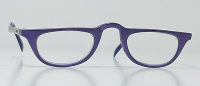 Calabria Women Retro Full Rim Designer Reading Glasses Purple 60 s Style