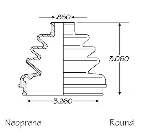 Rear Outer CV Boot Repair Kit for Audi 90 Quattro 1988-1989 (see chart) - Bild 4 von 4