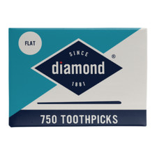 Diamond Toothpicks Flat Toothpicks for Teeth Appetizers Crafts 750 Count