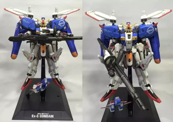 BUILT & PAINTED 1/100 MG MSA-0011(Ext) Ex-S GUNDAM Model Kit Bandai