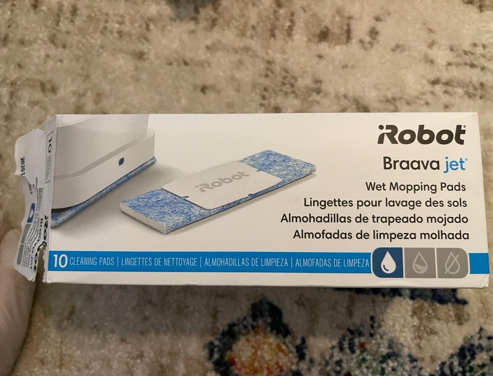 IROBOT 10-PACK Braava Jet Wet Mopping Pads Cleaning OEM 4657840 (open Box)