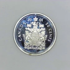 2001 CANADA 50 CENTS SILVER COIN #H426