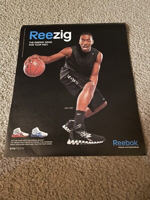 Vintage 2011 JOHN WALL REEBOK REEZIG Shoes Poster Print Ad