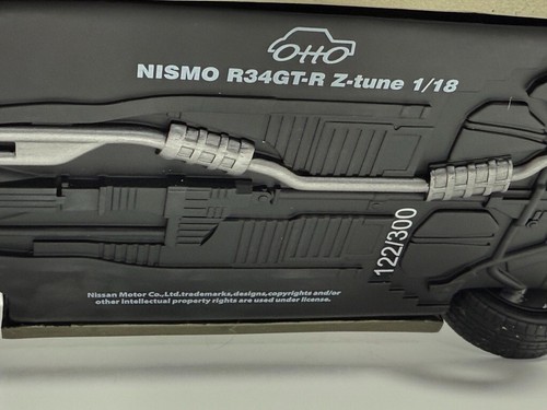 1/18 Otto Nissan Skyline R34 GT-R NISMO Z-Tune Millennium Jade Raro! Otm834 nuovo con scatola - Foto 11 di 12