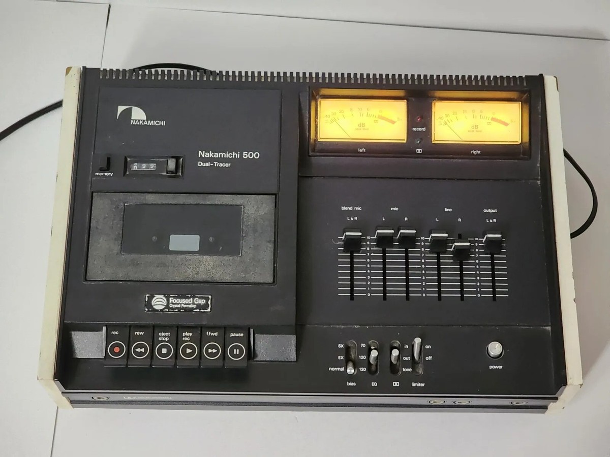 ラジオ・コンポ Nakamichi 500 Dual- Tracer Vintage 1970s Nakamichi 500 Dual Tracer Cassette Deck Powers