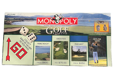 レア物　モノポリー　ゴルフ　Monopoly Golf 英語版 MONOPOLY, GOLF Edition - NOW ON SALE | eBay