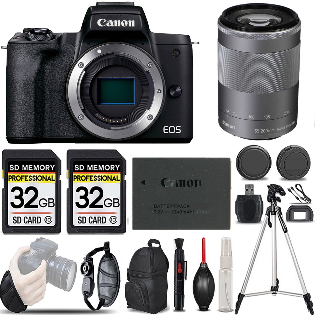 Best Lenses Zoom Lenses For Canon M50 Canon M50 Mark II (Black) - Main Image