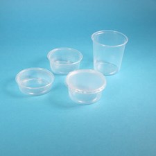 250 Verpackungsbecher Feinkostbecher rund klar 125ml 125g Kombipack mit Deckel